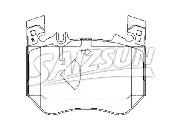 Brake Pad Set:A 000 420 06 04
