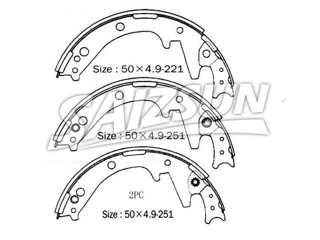 Brake Shoe Set Brake Shoe Set:MB277006