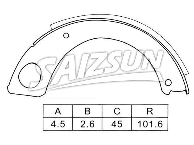 Brake Shoe Set Brake Shoe Set:36160-T9325