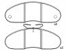 тормозная кладка Brake Pad Set:77 01 203 895