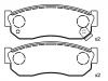 тормозная кладка Brake Pad Set:41060-01A26