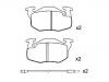 тормозная кладка Brake Pad Set:77 01 203 213