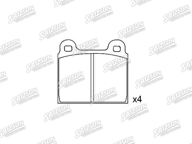 тормозная кладка Brake Pad Set:251 698 151 D