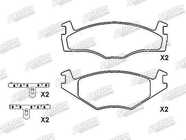 тормозная кладка Brake Pad Set:191 698 151 B