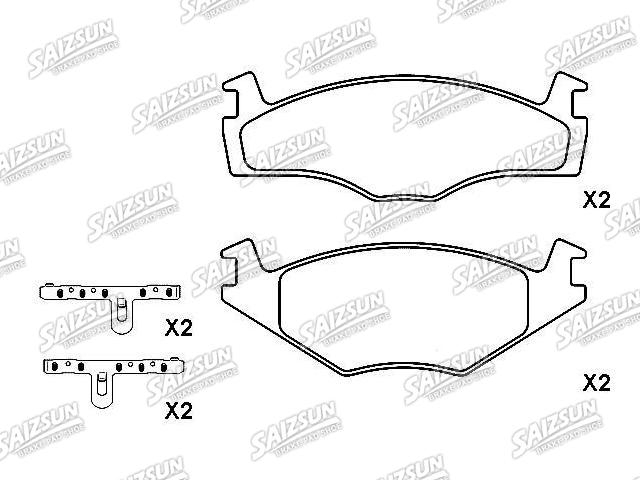 тормозная кладка Brake Pad Set:171 698 151 F