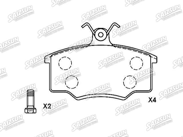 тормозная кладка Brake Pad Set:431 698 151 E