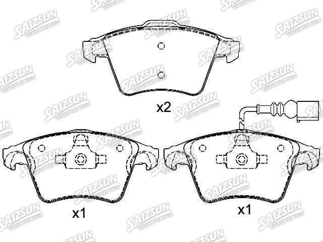 тормозная кладка Brake Pad Set:7H0 698 151