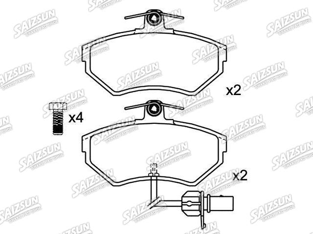 тормозная кладка Brake Pad Set:8E0 698 151 B