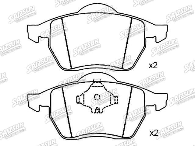тормозная кладка Brake Pad Set:7M0 698 151