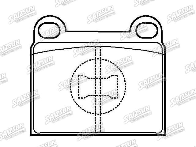 тормозная кладка Brake Pad Set:171 698 151 B