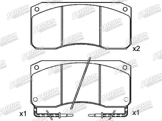 тормозная кладка Brake Pad Set:5000 297 198