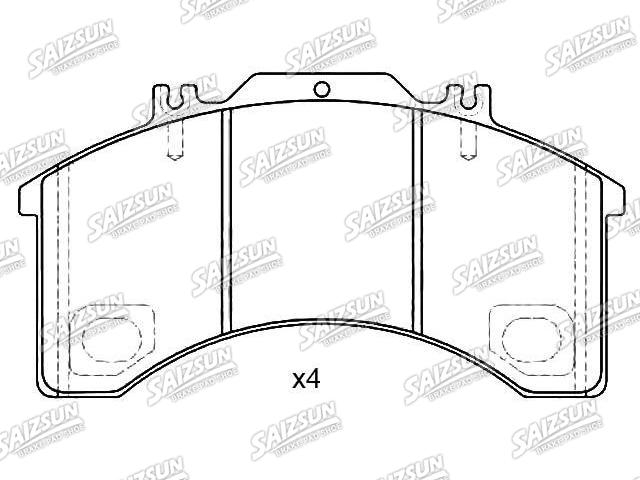 тормозная кладка Brake Pad Set:190 6170