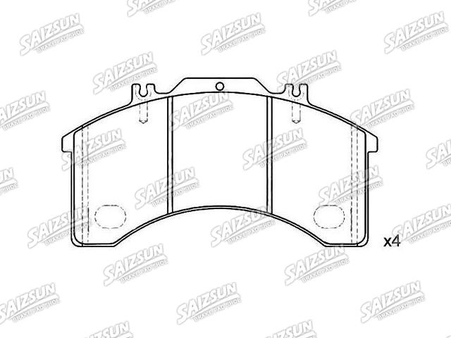 тормозная кладка Brake Pad Set:190 6191