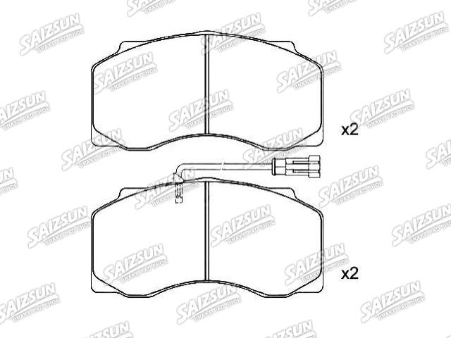 тормозная кладка Brake Pad Set:AMPA 697
