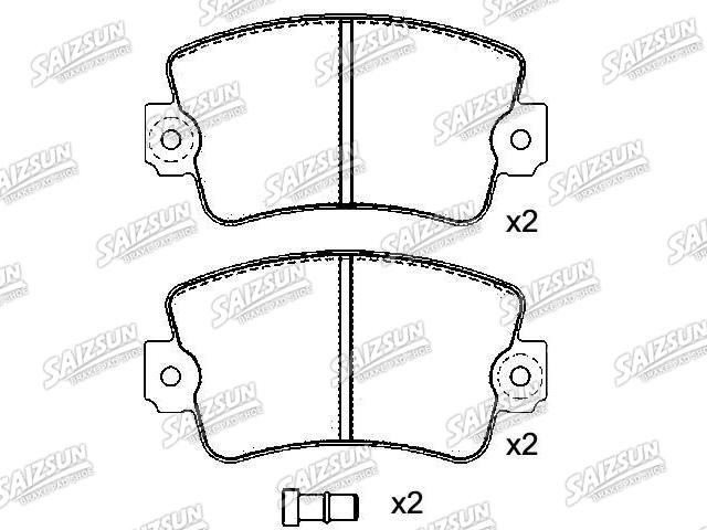 тормозная кладка Brake Pad Set:77 01 201 709