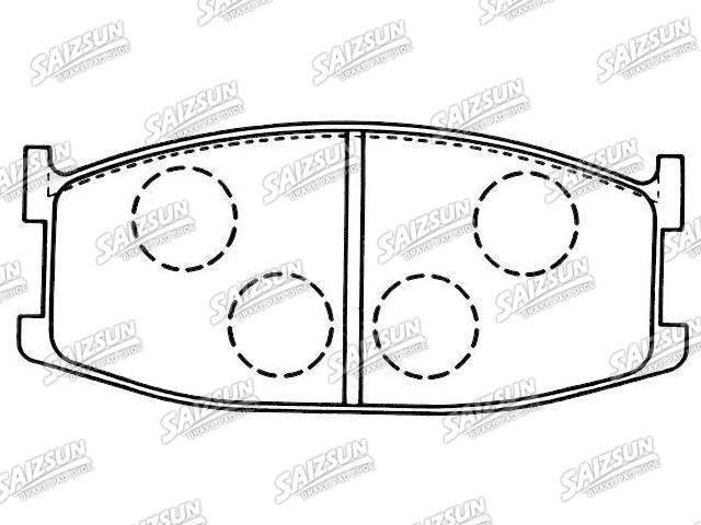 тормозная кладка Brake Pad Set:8173-49-280A