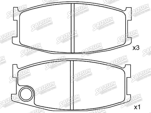 тормозная кладка Brake Pad Set:8173-49-280