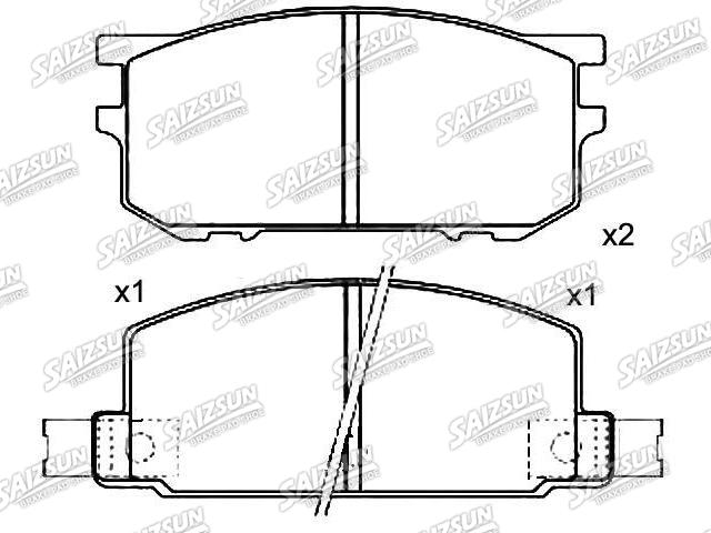 тормозная кладка Brake Pad Set:72519-1110