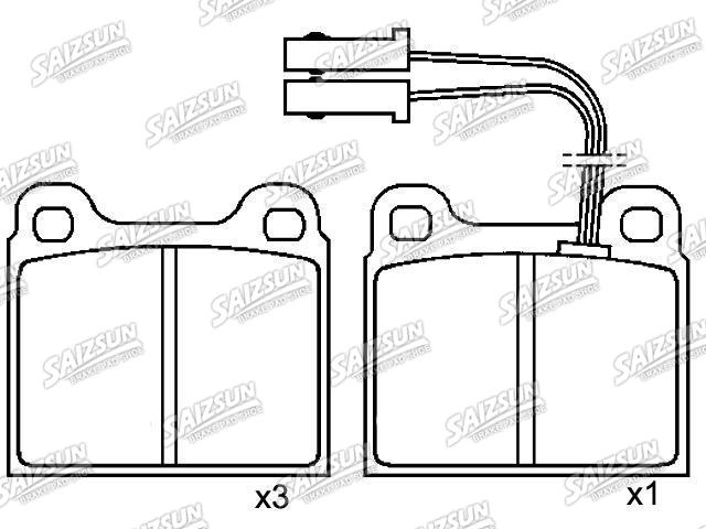 тормозная кладка Brake Pad Set:0060 720 645