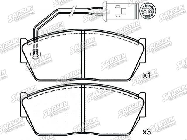 тормозная кладка Brake Pad Set:GBP90289