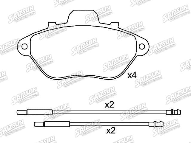 тормозная кладка Brake Pad Set:4250.80