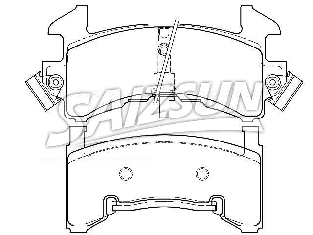 тормозная кладка Brake Pad Set:01155444