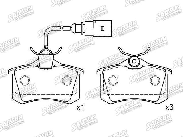 тормозная кладка Brake Pad Set:7M3 698 451