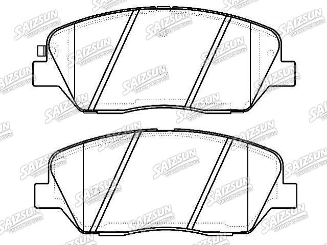 тормозная кладка Brake Pad Set:58101-2JA00