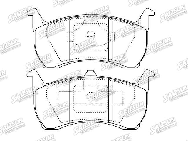 тормозная кладка Brake Pad Set:GDB7555