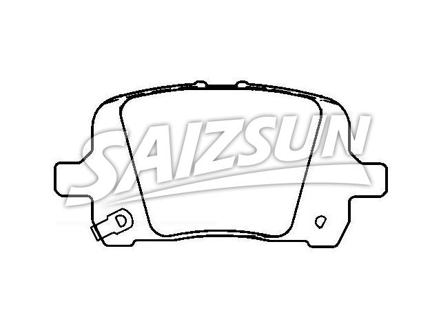 тормозная кладка Brake Pad Set:25894320