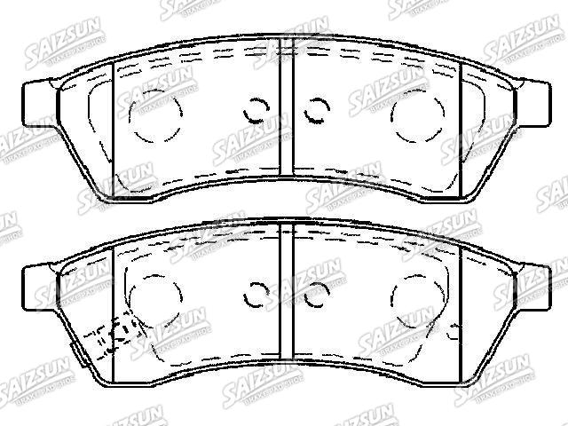 тормозная кладка Brake Pad Set:96475028