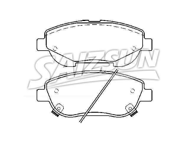 тормозная кладка Brake Pad Set:04465-05300