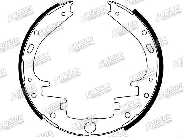 Brake Shoe Set Brake Shoe Set:F8VZ-2200-AA