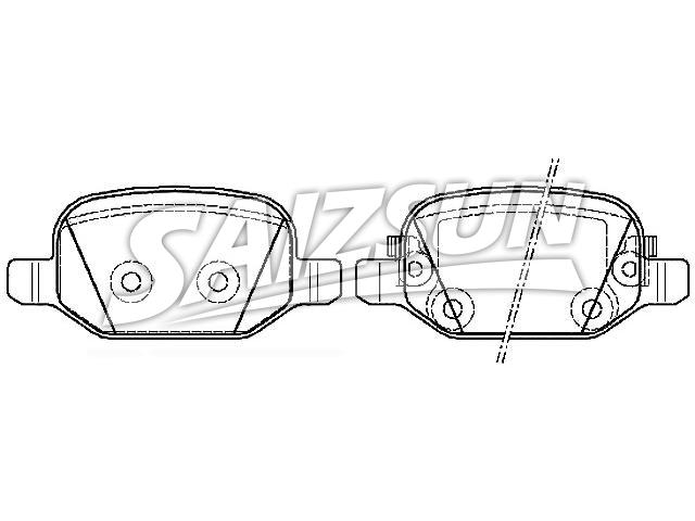 тормозная кладка Brake Pad Set:77366457